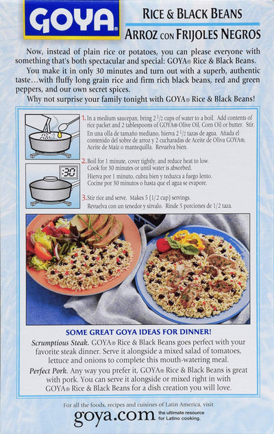 Goya Seasoned Rice and Black Beans Mix, 7 Ounce