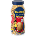 PLANTERS Salted Dry Roasted Peanuts, Party Snacks, Plant Based Protein 16Oz (1 Jar)