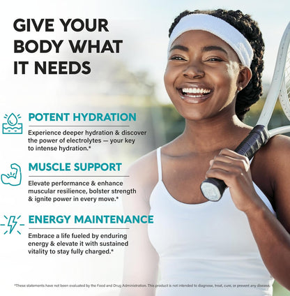 Electrolytes - Electrolyte Tablets with Magnesium, Sodium, Potassium, Chloride, Vitamins D3 & B6, Kelp Powder - Salt Pills - Made in USA - Oral Tablets as Capsules - Vegan & Keto Friendly - 120 Tabs