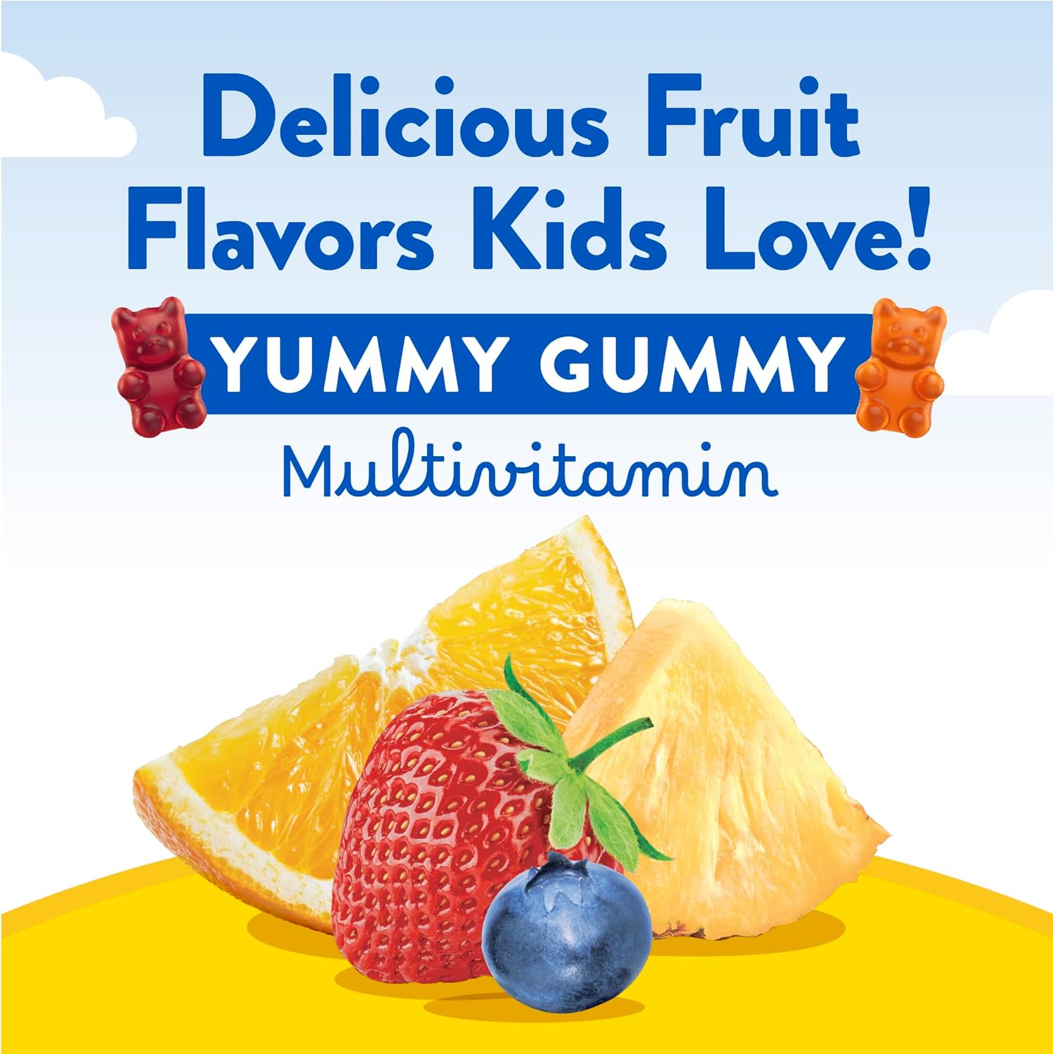 L'Il Critters Gummy Vites Kids Multivitamin | 190 Gummies with Vitamins A, B, C, D, E | Assorted Fruit Flavors | Gluten and Dairy Free Children'S Daily Supplement