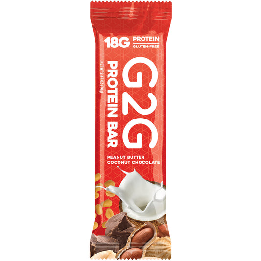 G2G 3-Pack Peanut Butter Coconut Chocolate Protein Bars 24-Count