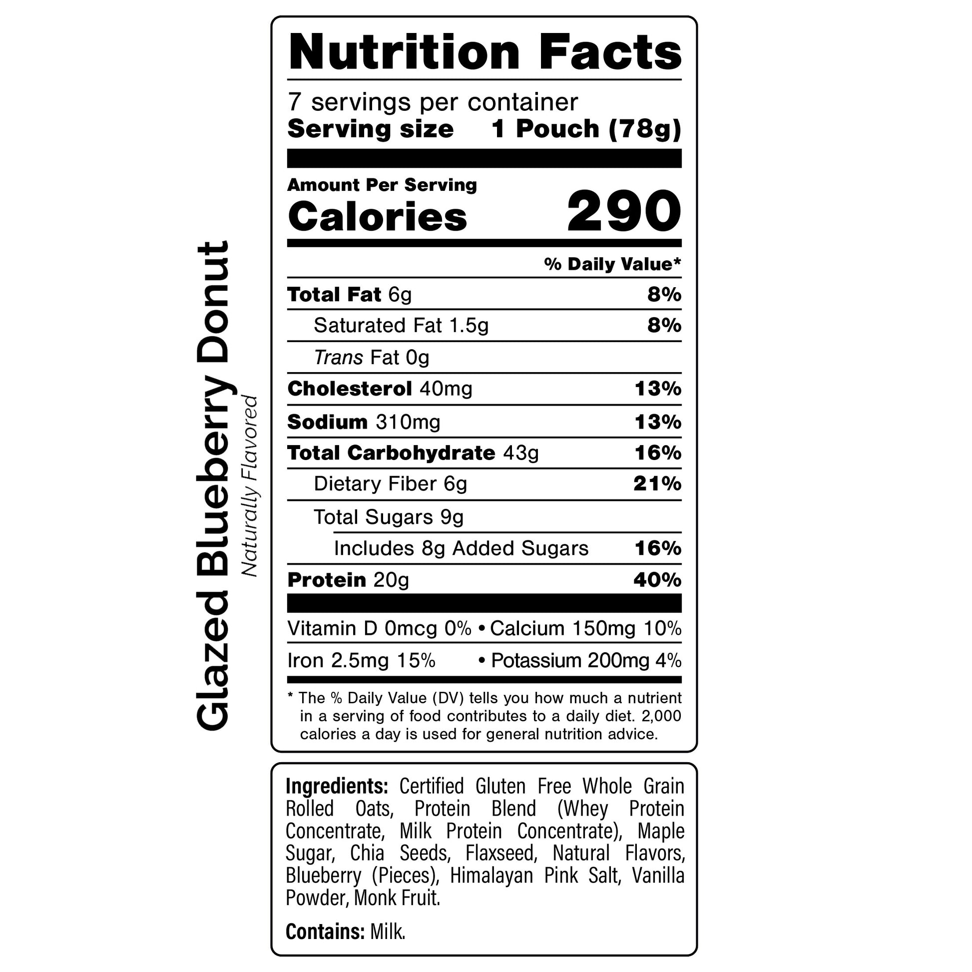 Oats Overnight Variety Pack, 20G Protein Shake, Blueberry Donut & Strawberries & Cream, 14-Pack