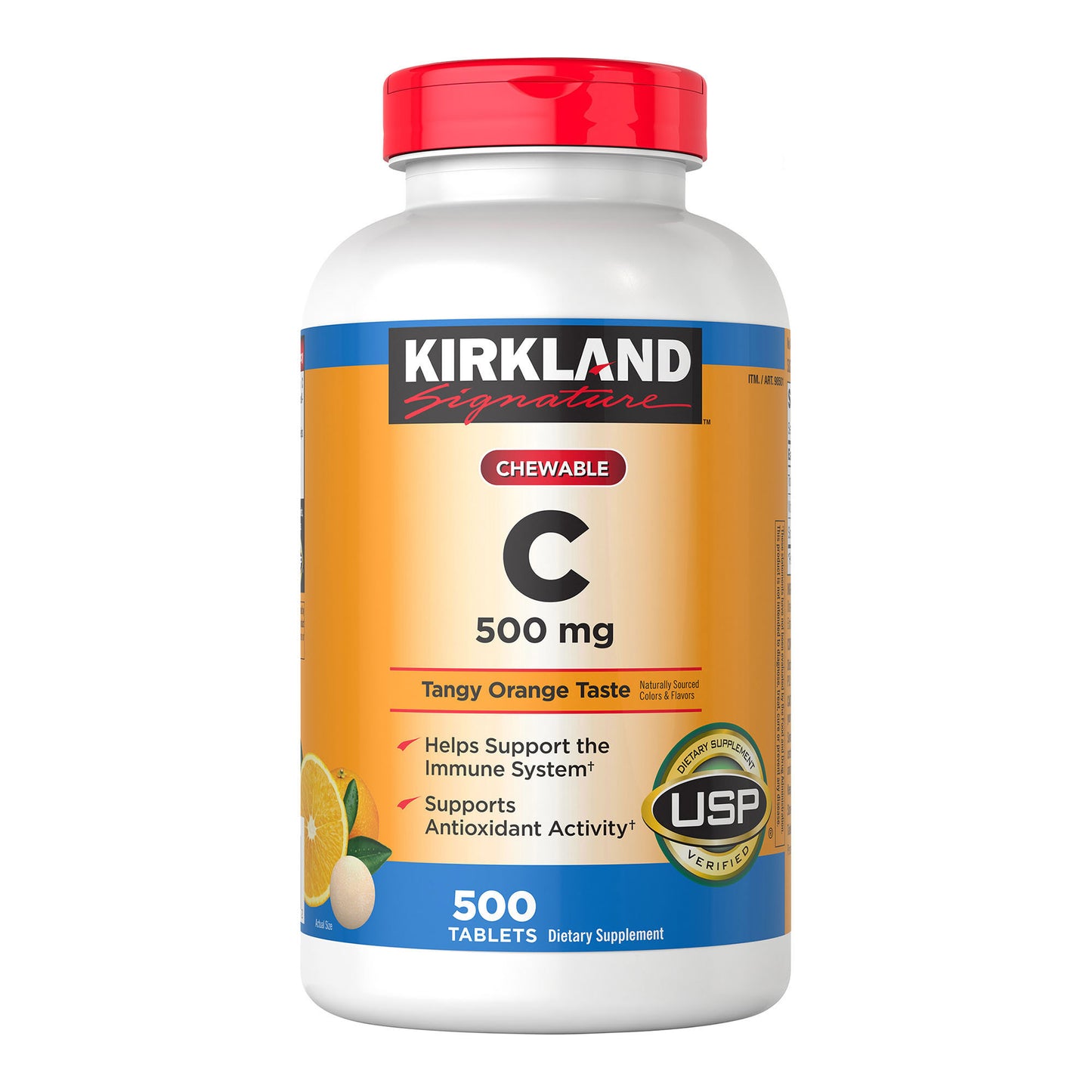 Kirkland Signature Chewable Vitamin C 500 Mg., 500 Tablets