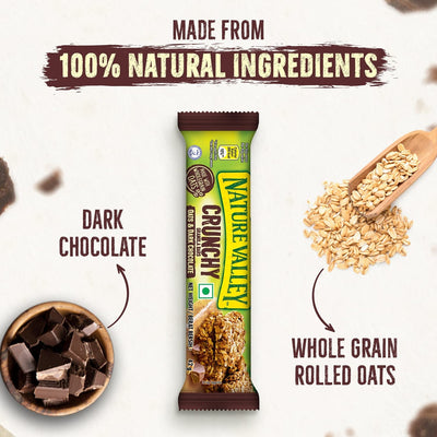 Nature Valley Crunchy Granola Bars, Oats 'N Dark Chocolate, 12 Bars, 8.94 OZ (6 Pouches)