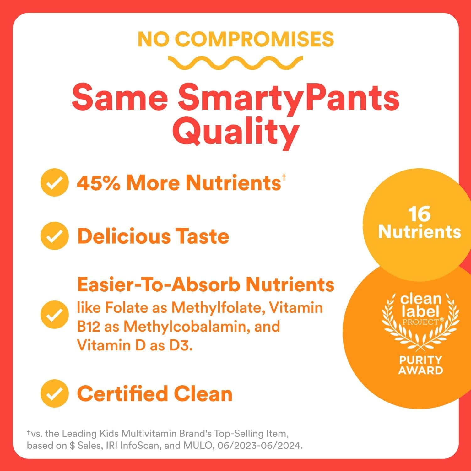 Smartypants Kids Multivitamin Gummies - Improved Formula: Omega 3 (DHA/EPA), Vitamins D3, C, B12, B6, Vitamin A, K & Zinc, Gluten Free, Three Fruit Flavors, 60 Count (30 Day Supply)