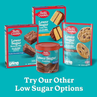 Betty Crocker Lower Sugar Cookie, Chocolate Chip Cookies, No Artificial Sweeteners, 13.1 Oz