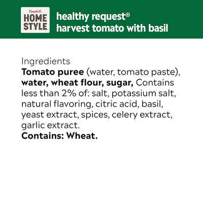 Campbell'S Homestyle Healthy Request Harvest Tomato Soup with Basil, 16.3 OZ Can