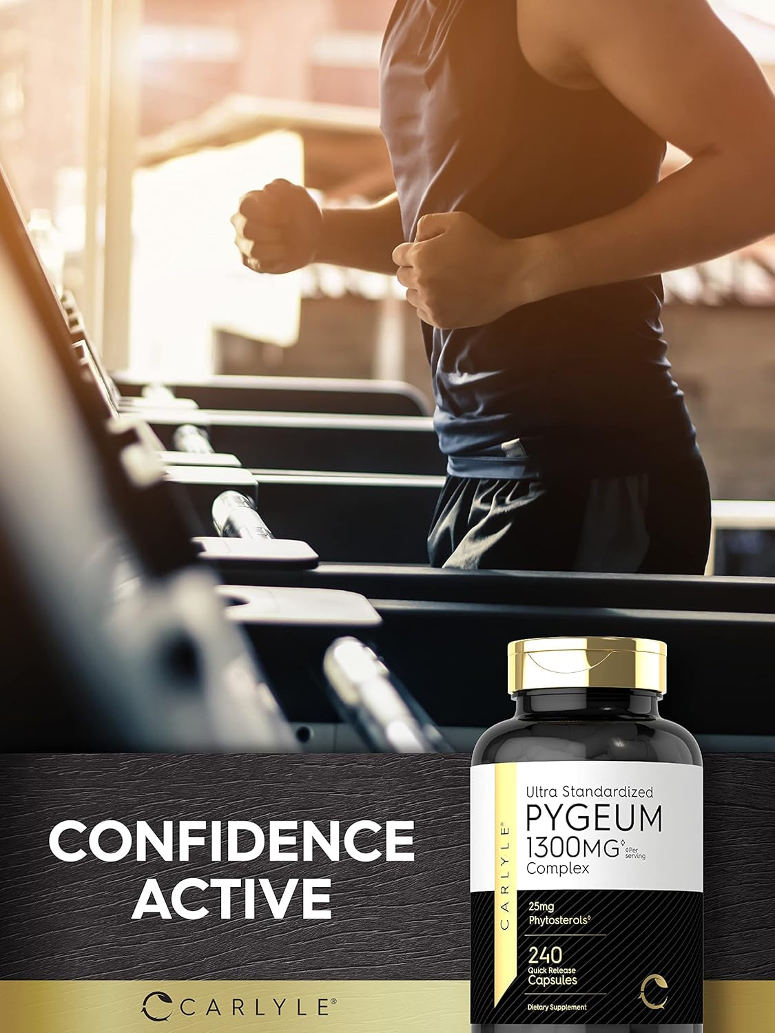 Carlyle Pygeum Supplement 1300Mg | 240 Capsules | Non-Gmo, Gluten Free | Africanum Bark Extract Supplement