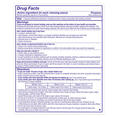 Nicorette Quit Smoking Aid 2Mg. or 4Mg., Original Flavor Gum 200 Pieces