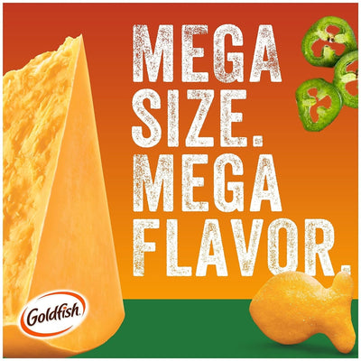 Goldfish Mega Bites, Cheddar Jalapeno Crackers, 5.9 Oz Bag
