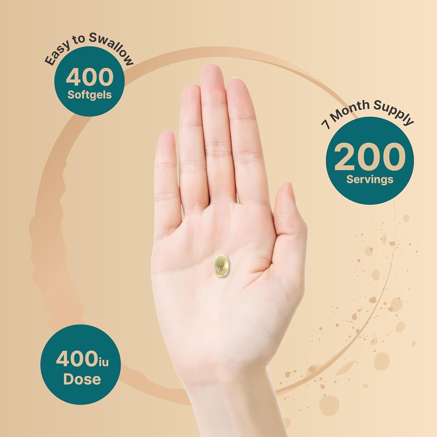 Naturebell Vitamin E Oil Softgels, 400Iu per Serving, 400 Pills | Essential Antioxidant Supplements, Easily Absorbed Form – Supports Skin, Heart, & Immune Health – Non-Gmo