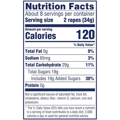 Sweetarts Ropes, Twisted Rainbow Punch Candy, 9 Ounce Pouch