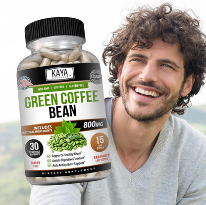 Naturals Green Coffee Bean Extract - Non-Gmo, Gluten-Free Supplement (30 Count (Pack of 1)