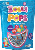 Zollipops Clean Teeth Lollipops - Anticavity Sugar Free Candy for a Healthy Smile Great for Kids, Diabetics and Keto Diet. Natural Fruit Variety, 3.1 Ounce