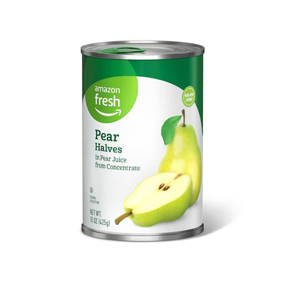 , Canned Pear Halves in Pear Juice from Concentrate, 15 Oz (Previously , Packaging May Vary)