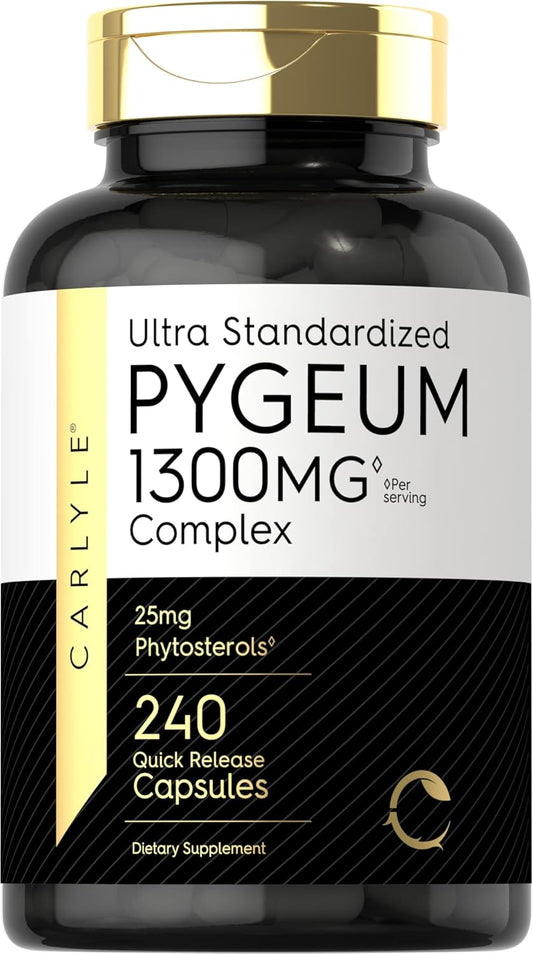 Carlyle Pygeum Supplement 1300Mg | 240 Capsules | Non-Gmo, Gluten Free | Africanum Bark Extract Supplement