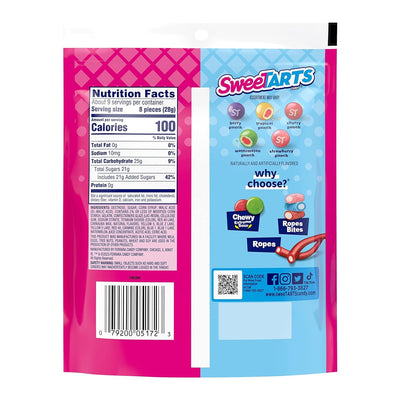 Sweetarts Chewy Fusions Candy, Fruit Punch Medley, Springtime Easter Candy, 9 Ounce