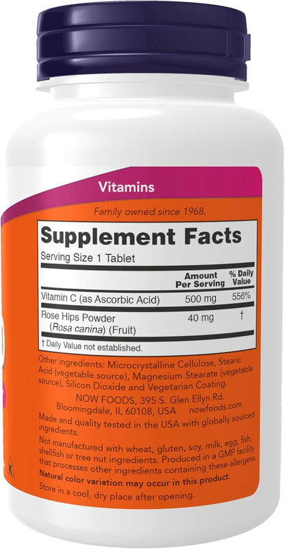 , Vitamin C-500 with Rose Hips, Antioxidant Protection*, 250 Tablets