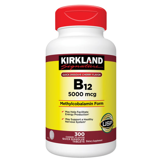 Kirkland Signature Quick Dissolve B-12 5000 Mcg., 300 Tablets