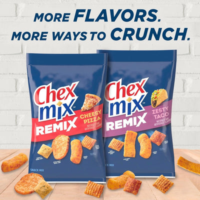 Chex Mix Snack Mix, Remix Cheesy Pizza, Savory Snack Bag, 11 Oz