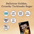 Sugar in the Raw Granulated Turbinado Cane Sugar, No Added Flavors or Erythritol, Pure Natural Sweetener, Hot & Cold Drinks, Coffee, Baking, Vegan, Gluten-Free, Non-Gmo, Bulk Sugar, 2Lb Bag (1-Pack)