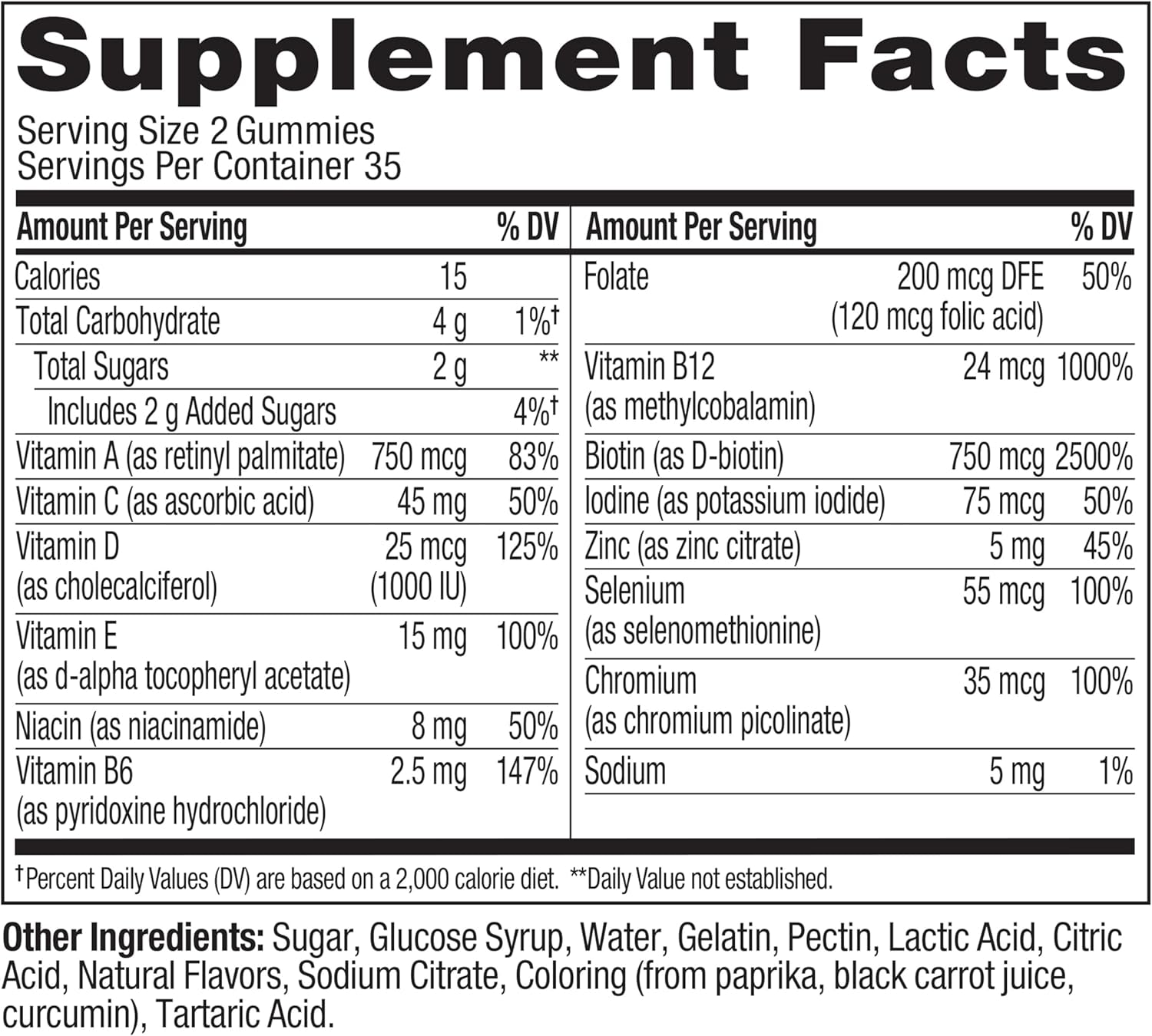 Olly Teen Girl Multi Gummy, Healthy Skin and Immune Support, 15 Essential Vitamins, Biotin, Zinc, Calcium, Chewable Multivitamin, Berry Melon, 35 Day Supply, 70 Count