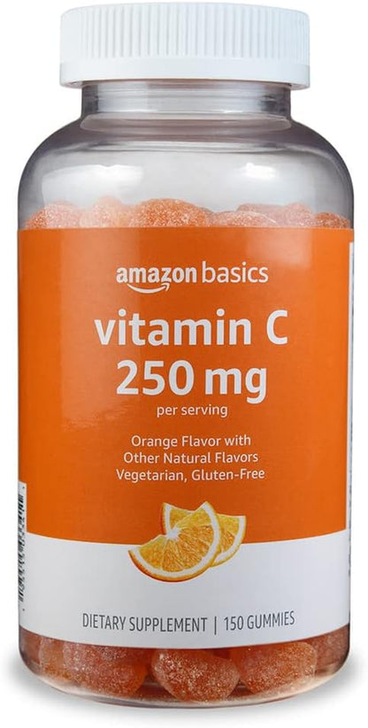 Vitamin C 250Mg, 150 Gummies (2 per Serving), Immune Health, Orange (Previously Solimo)