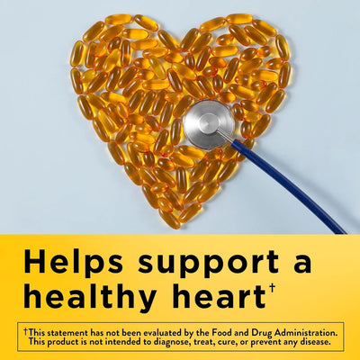 Nature Made Fish Oil 1000 Mg Softgels, Omega 3 Fish Oil Supplements for Healthy Heart Support with 90 Softgels, 45 Day Supply