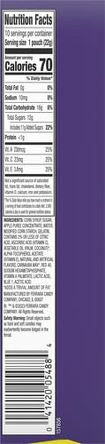 Funables Fruity Snacks, Mixed Berry Fruit Flavored Snacks, 0.8 Ounce Pouches (Pack of 10)