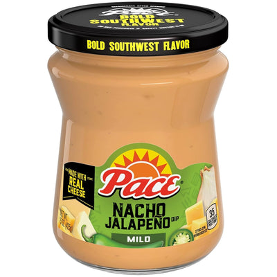 Pace Nacho Jalapeno Queso Dip, Mild, 15 Oz Jar