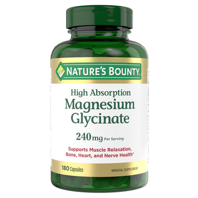 Natr Bounty Magnesium Glycinte 180 Capsules 240 Mg