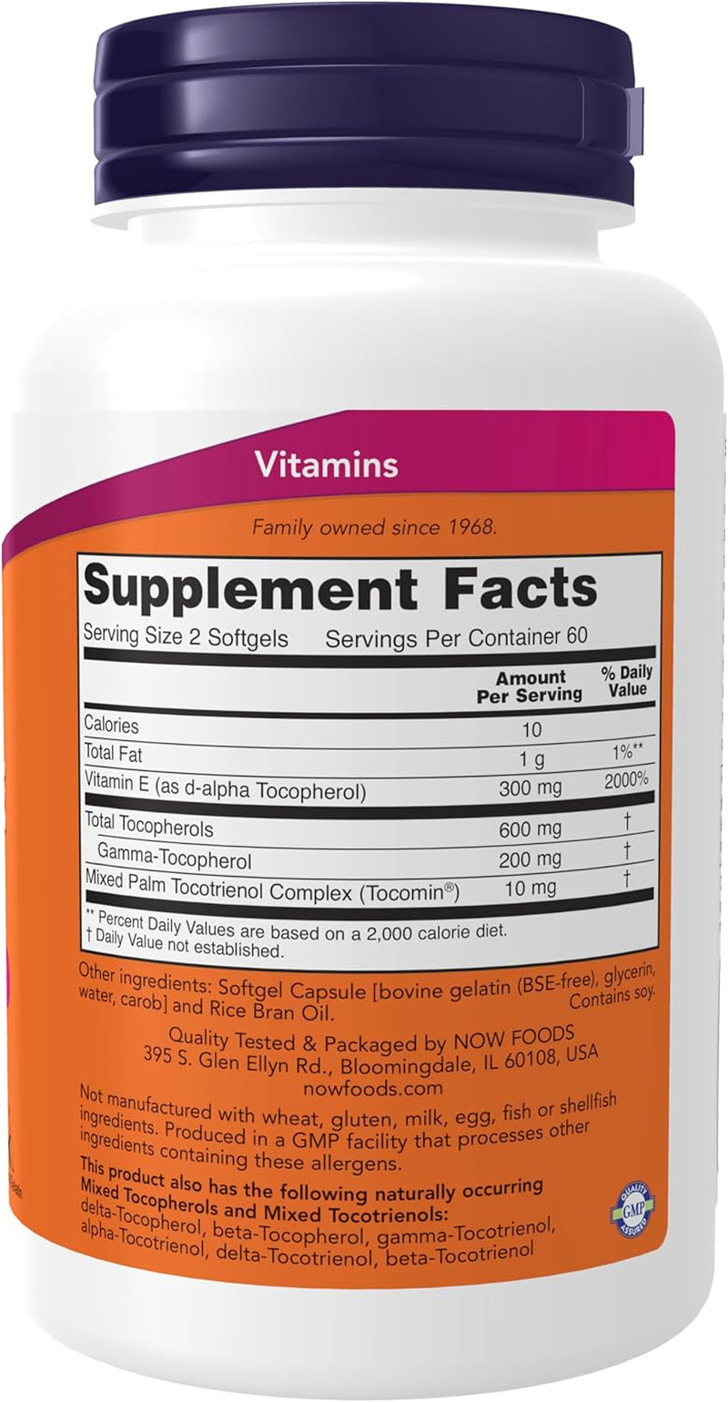 , Advanced Gamma E Complex, Mixed Tocopherols & Tocotrienols, Antioxidant Protection*, 120 Softgels