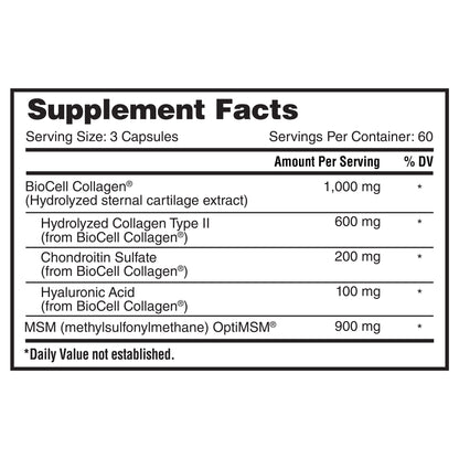 Nature'S Lab Hyaluronic Acid with Biocell Collagen, 180 Capsules