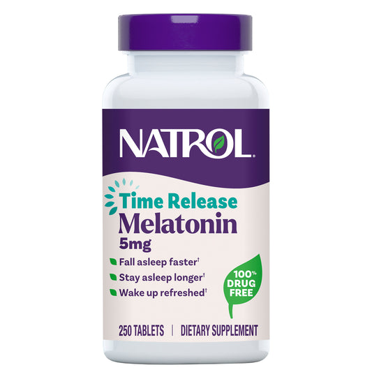 Natrol Melatonin Time Release 5 Mg., 250 Tablets
