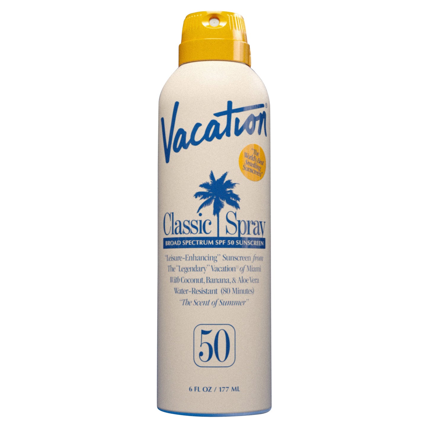 Vacation Classic Spray SPF 50, 6 Oz, 2-Pack and Air Freshener Bundle