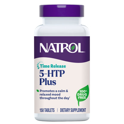 Natrol 5-HTP plus Mood & Relaxation 100 Mg., 150 Time Release Tablets
