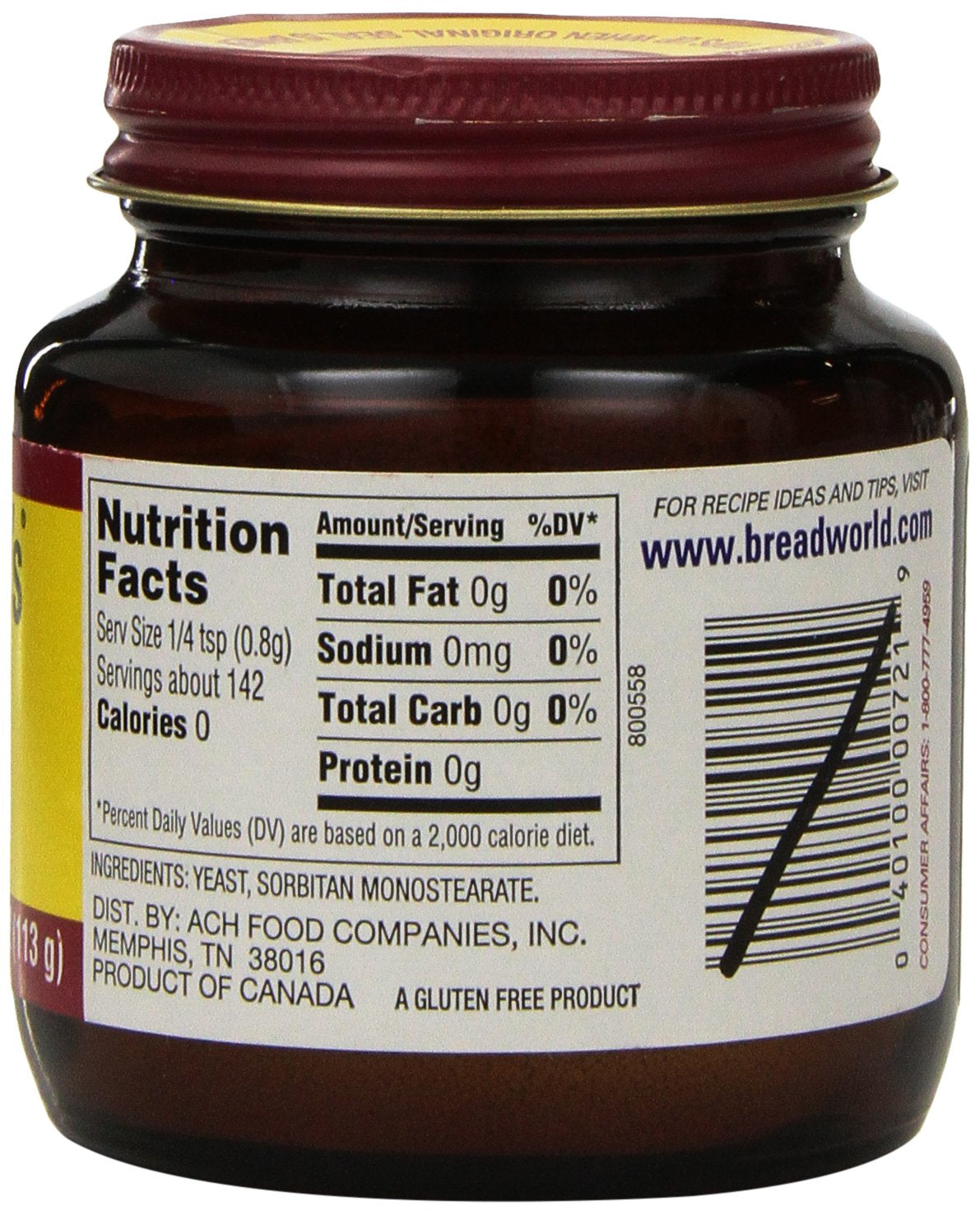 Fleischmanns Yeast, Activedry 4 Oz Jar Case of 6
