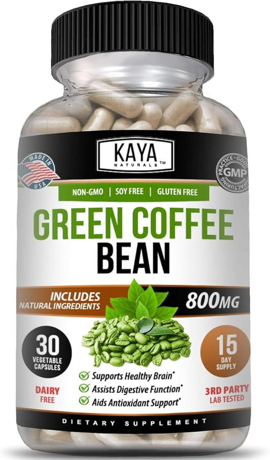 Naturals Green Coffee Bean Extract - Non-Gmo, Gluten-Free Supplement (30 Count (Pack of 1)