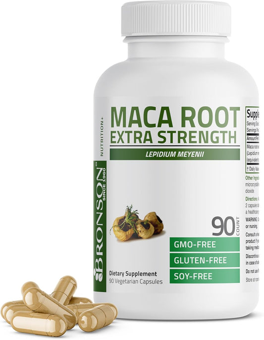 Bronson Maca Root Extra Lepidium Meyenii, Non-Gmo, 90 Vegetarian Capsules
