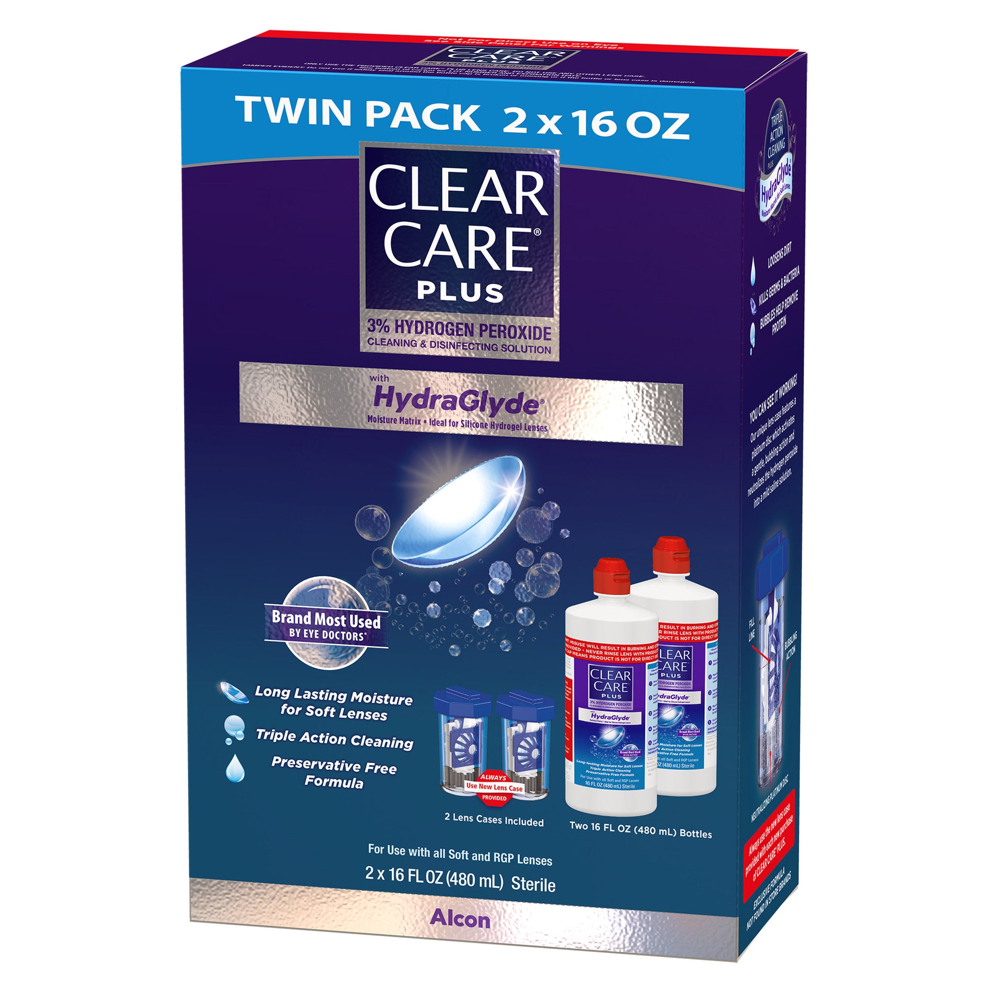 Clear Care plus Cleaning & Disinfecting Solution, 32 Fluid Ounces