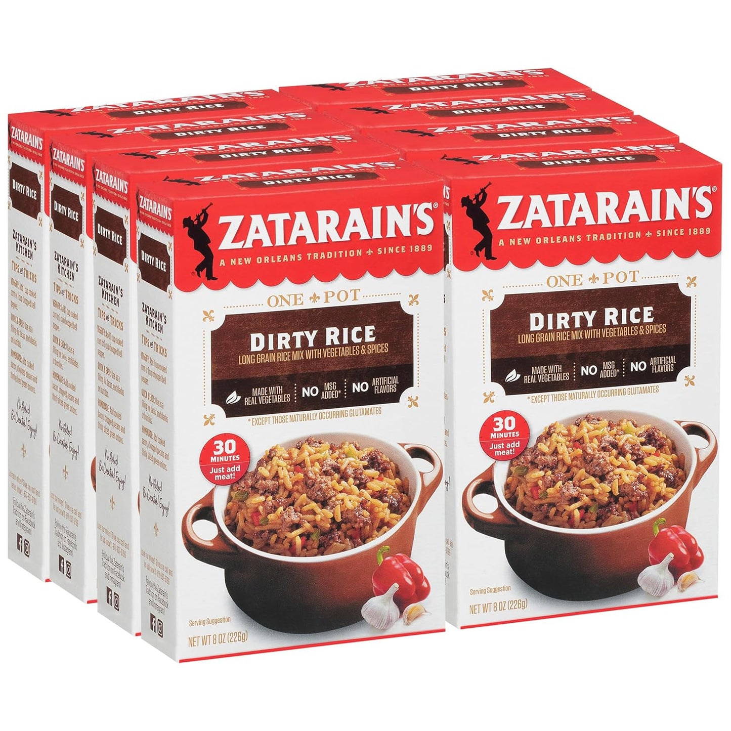 Zatarain'S Dirty Rice, 8 Oz Case of 8