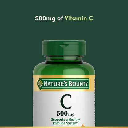 Nature'S Bounty Vitamin C 500Mg, Supports a Healthy Immune System, Daily Vitamin Supplement, 250 Vegetarian Tablets