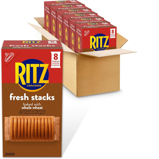 RITZ  Stacks Whole Wheat Crackers 8 Ct, Case of 6
