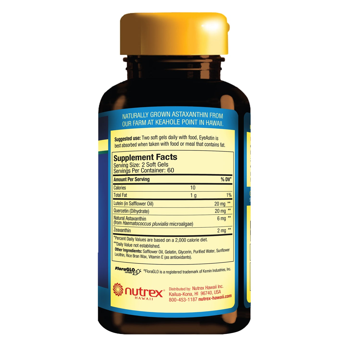 Eyeastin Hawaiian Astaxanthin, 120 Softgels