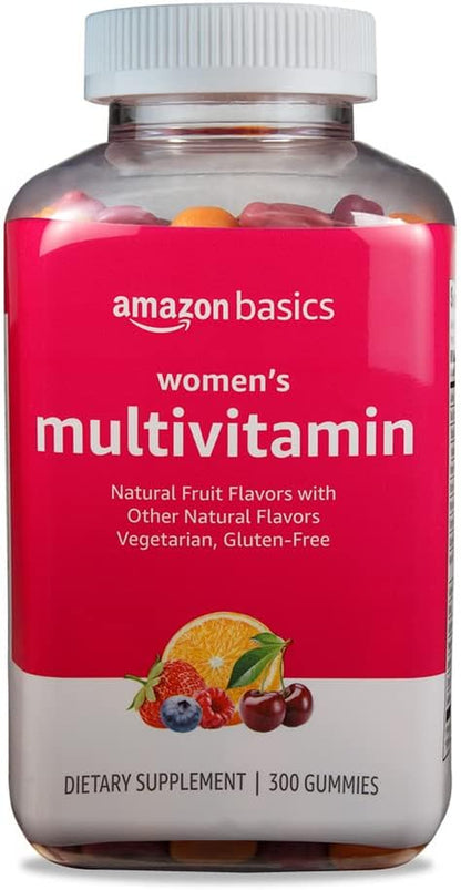 Women'S Multivitamin, Mixed Berry Flavor, Vegetarian & Gluten-Free, 300 Gummies (150 Servings) (Previously Solimo)