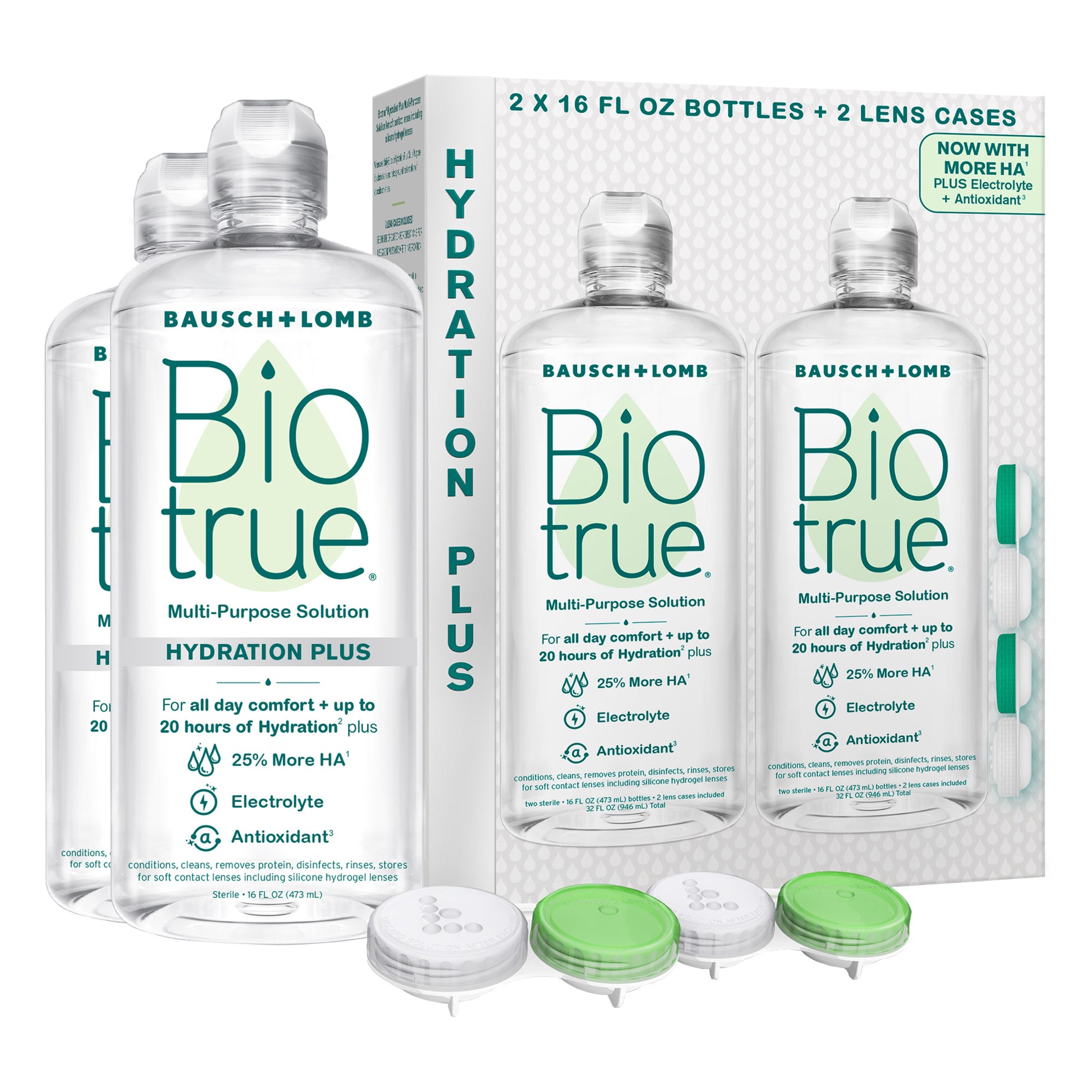 Biotrue Hydration plus Multi-Purpose Solution, 32 Fluid Ounces