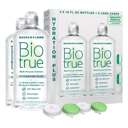 Biotrue Hydration plus Multi-Purpose Solution, 32 Fluid Ounces