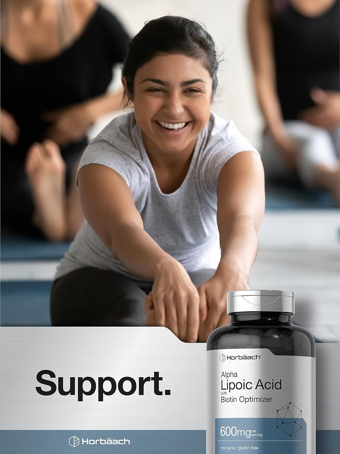 Horbäach Alpha Lipoic Acid 600Mg | 240 Capsules | High  | ALA with Biotin Optimizer | Non-Gmo and Gluten Free Supplement