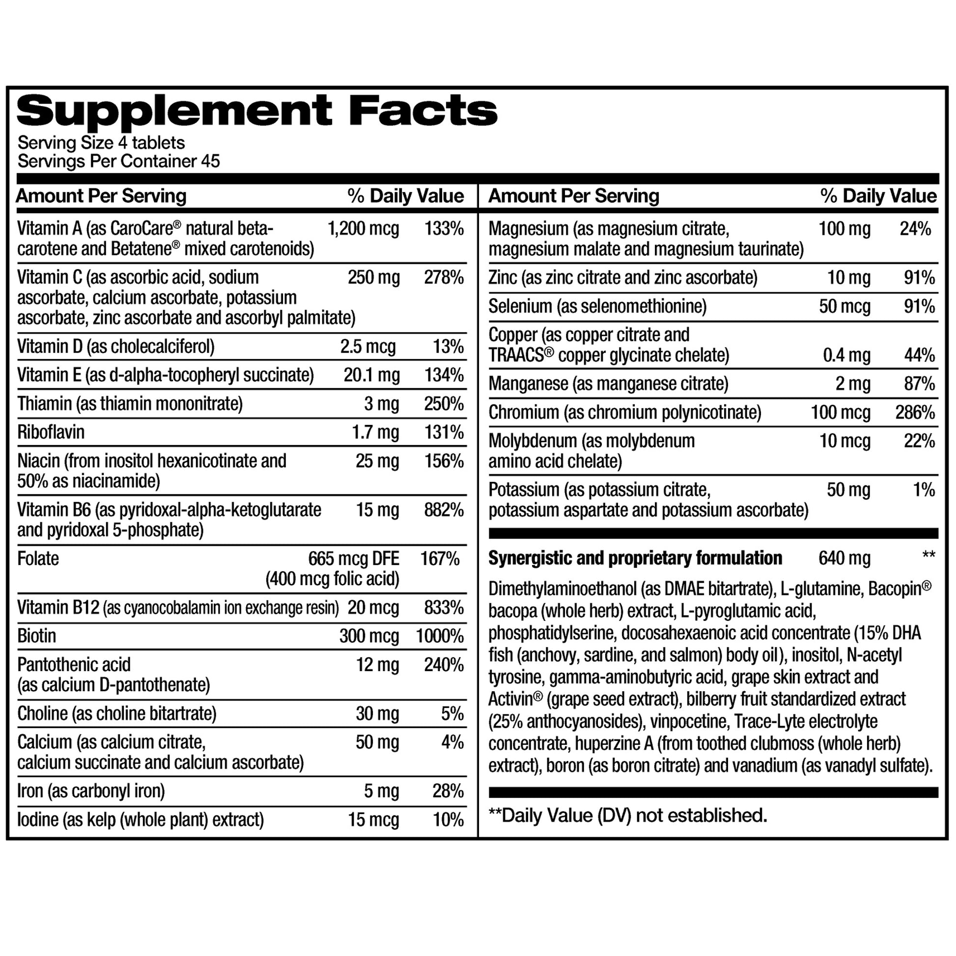 Focusfactor Nutrition for the Brain Dietary Supplement, 180 Tablets