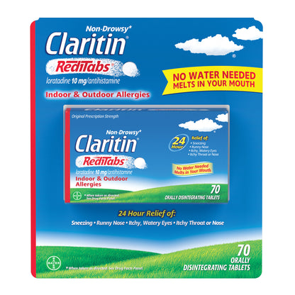 Claritin Reditabs 10 Mg 24 Hour Non-Drowsy, 70 Disintegrating Tablets